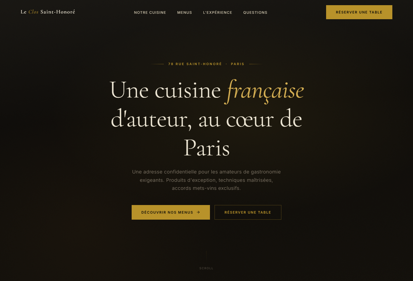 Exemple de refonte premium avec une direction plus forte